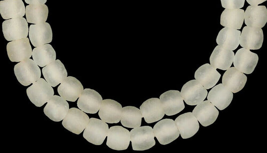 Translucent Krobo Glass Beads - African Trade Beads, Recycled - alternate view