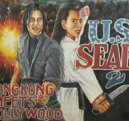Us Seal 2 - Rare Hand-Painted Ghanaian Movie Poster By Dada Young Master - alternate view