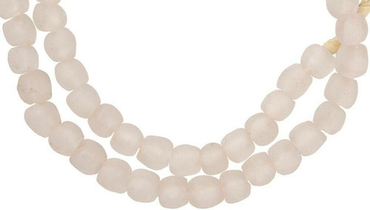 Translucent Ghana Glass Beads - Recycled African Trade Beads - alternate view