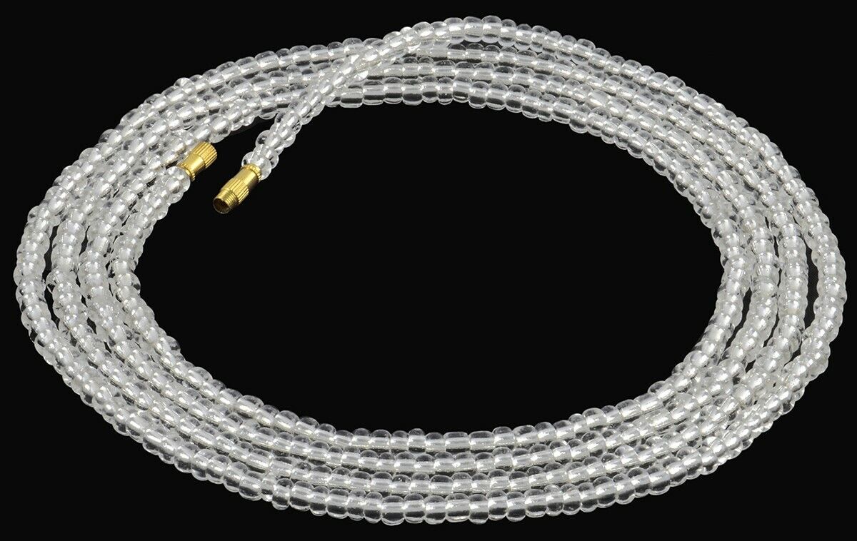 Screw Clasp Clear Handmade Waist Beads – African Beaded Body Jewelry