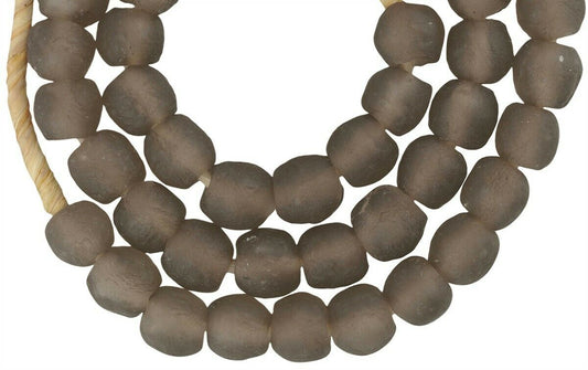 Handmade Translucent Krobo Glass Beads - African Trade Beads - alternate view