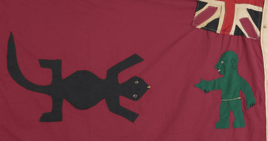 Authentic Asafo Frankaa Flag – Cape Coast Fanti War Flag 50×38″