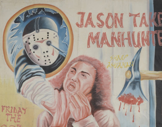Friday The 13Th: Jason Takes Manhattan - Original Ghanaian Art Poster - alternate view
