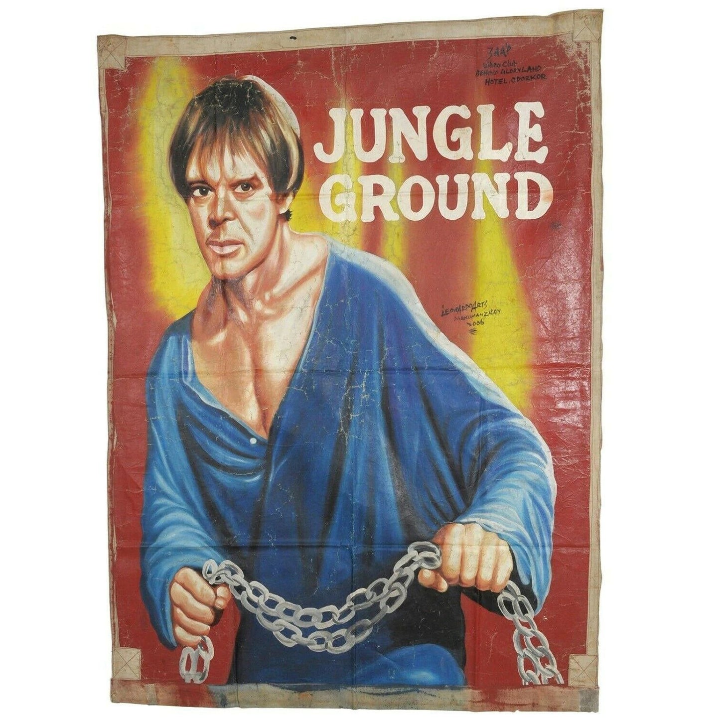 Jungleground Movie Poster - Authentic Ghanaian Artwork