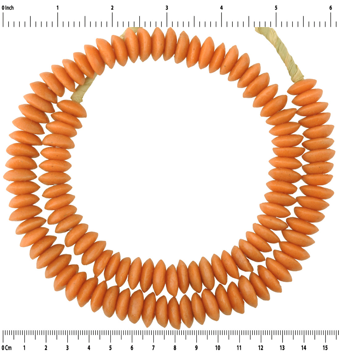 Authentic African Trade Beads: Recycled Krobo Glass Beads, 14Mm - close-up