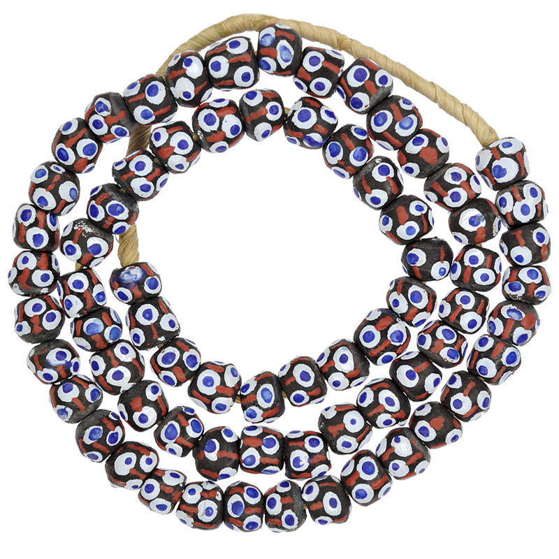 Exquisite Recycled Powder Glass Beads - Ghana Krobo Fancy Trade Beads