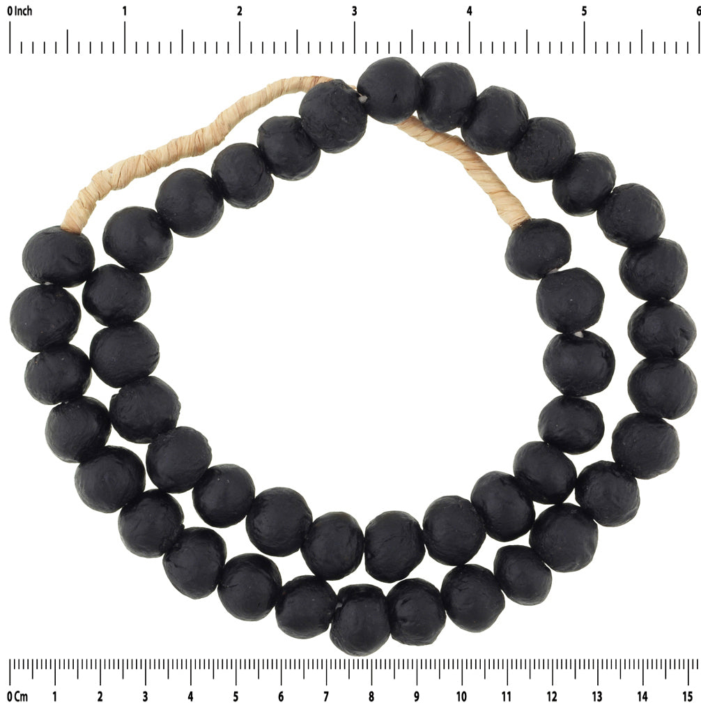 Authentic African Trade Beads - Recycled Glass From Ghana - close-up