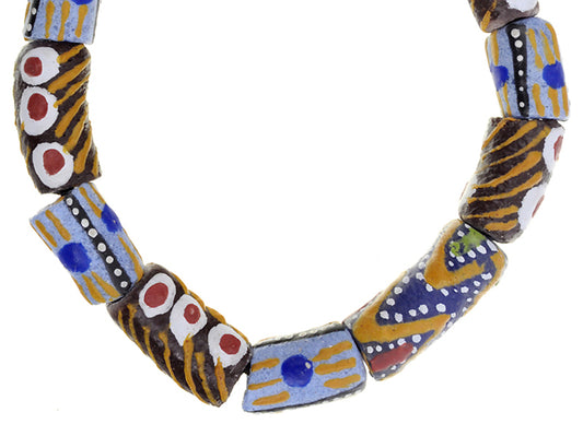 Handmade African Beaded Bracelet - Vibrant Glass Beads Jewelry - alternate view