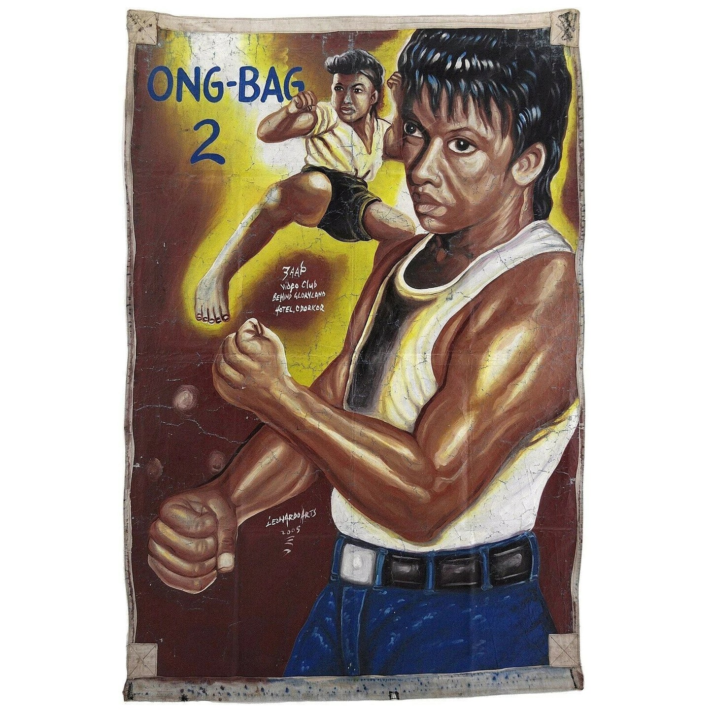Ong Bak 2: Exclusive Ghanaian Hand Painted Martial Arts Poster