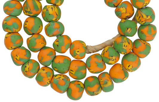 New African Trade Beads - Recycled Glass From Ghana - alternate view