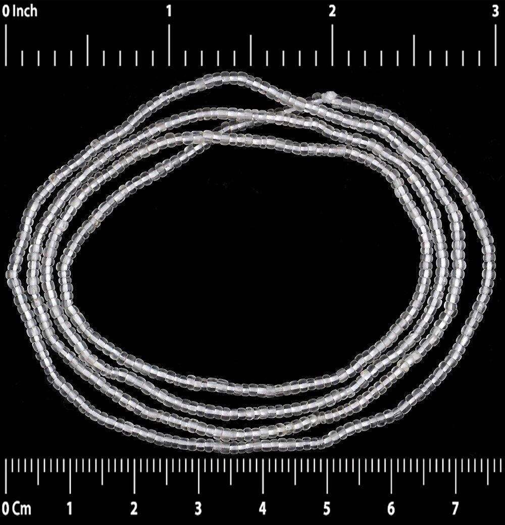 Translucent 2 mm Old Venetian Seed Beads Strand – Tiny Venetian Drawn Beads