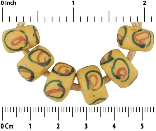 Antique "Eye" Fancy Venetian Lampwork Glass Trade Beads - alternate view