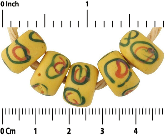 Antique African Trade Beads - Venetian Lampwork Eye Glass Beads - alternate view