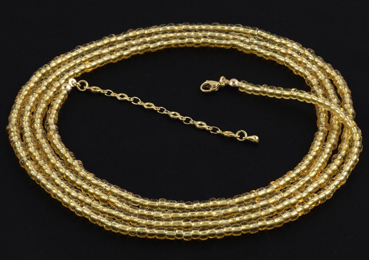 Extension Chain Golden Color African Waist Beads – Handmade in Ghana