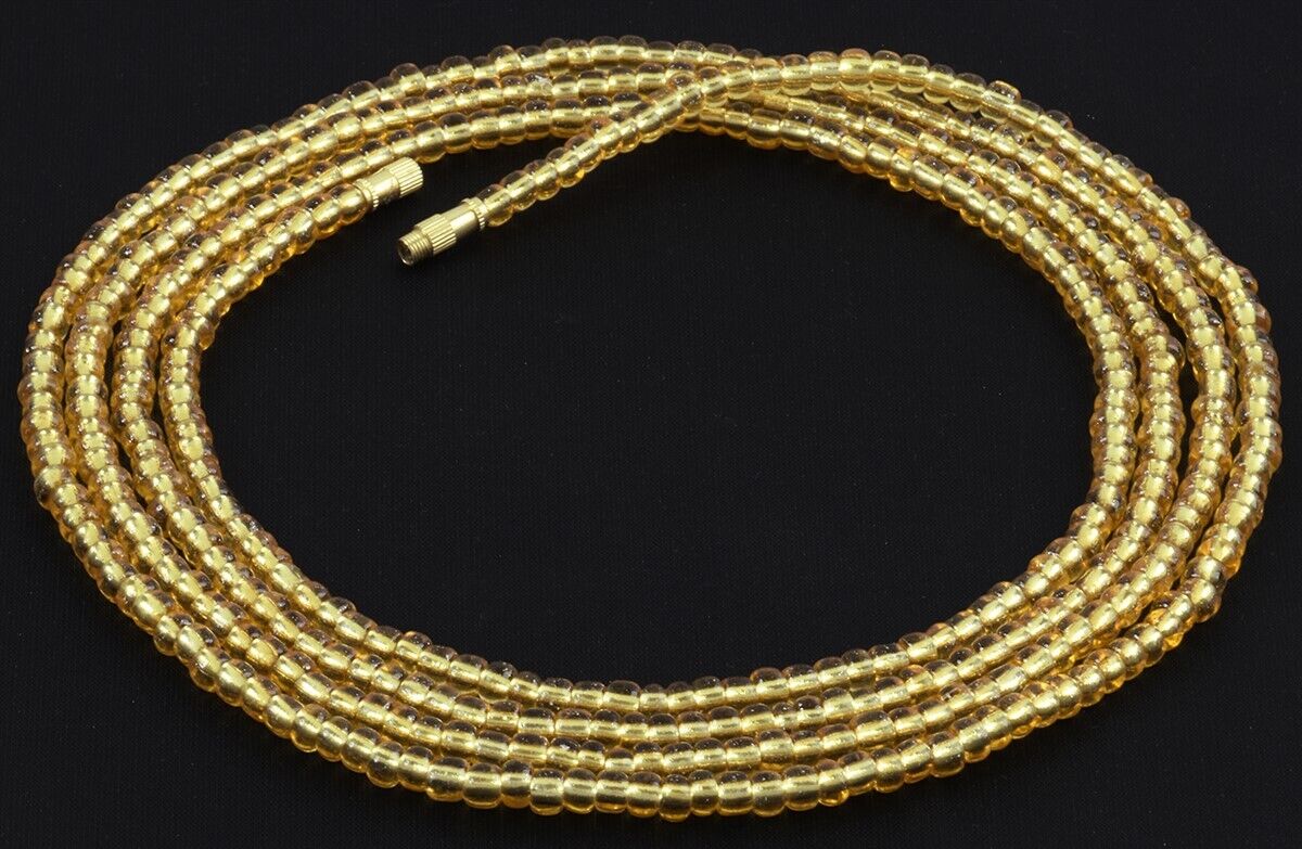 Screw Clasp Golden Color African Waist Beads – Handmade in Ghana