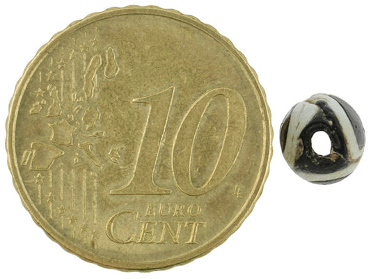 Antique Islamic Folded Glass Trade Bead - 1200 Ad | Rare Fustat Bead - alternate view