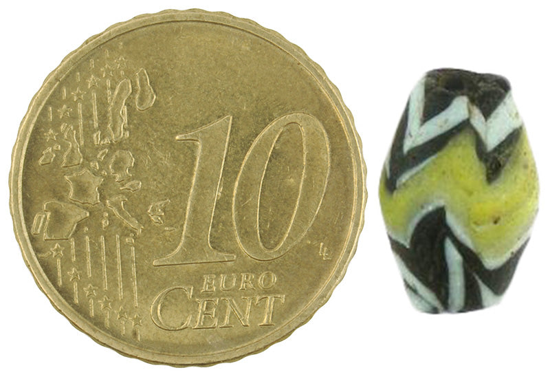 Ancient Islamic Folded Glass Bead, Fustat Egypt - alternate view