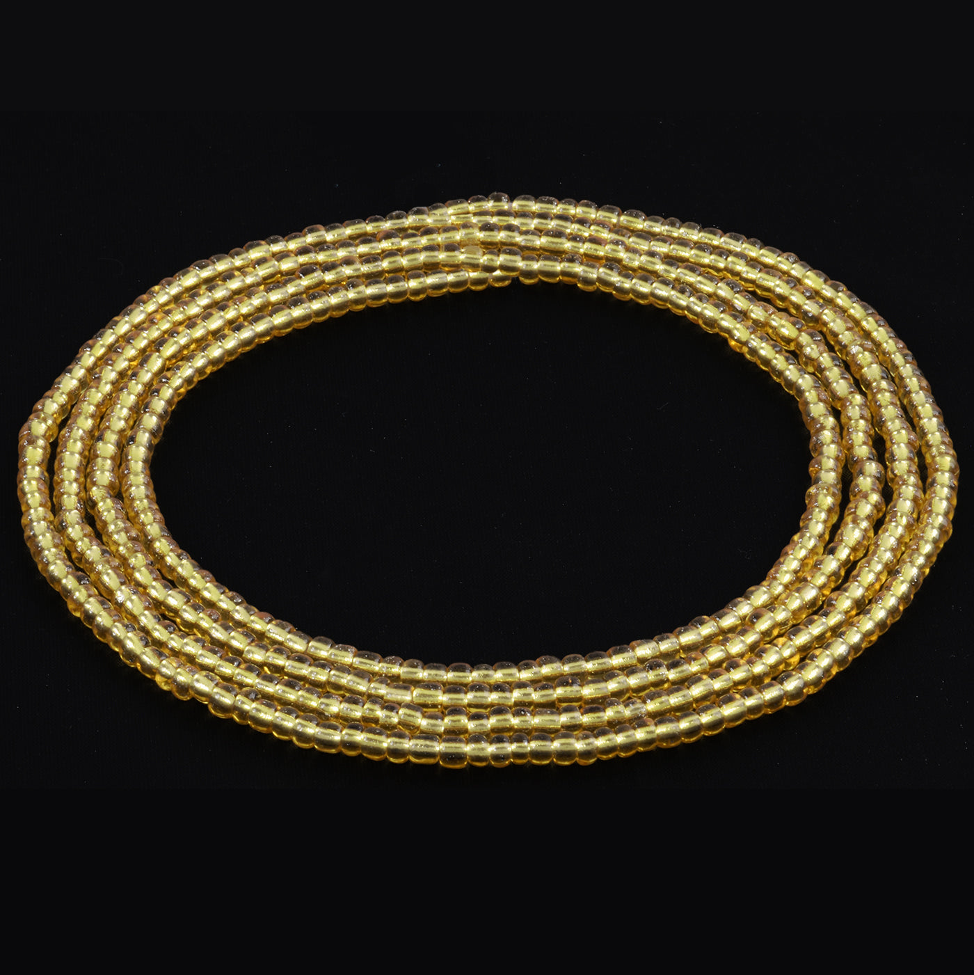 Golden Color African Waist Beads – Handmade in Ghana