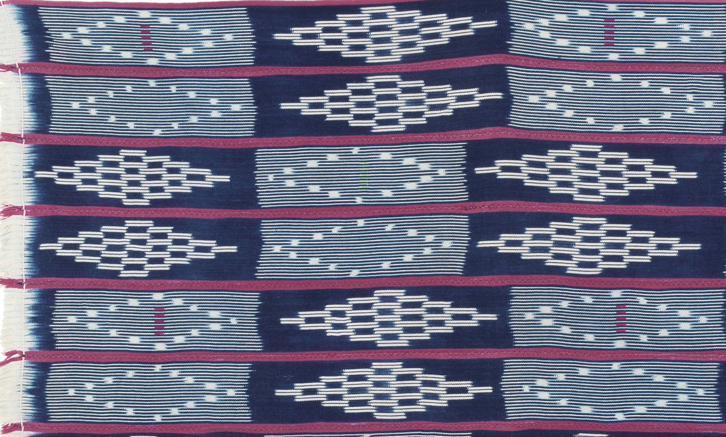 Vintage Handwoven Baule Cloth From Ivory Coast - Bondoukou'S Cultural Heirloom - close-up