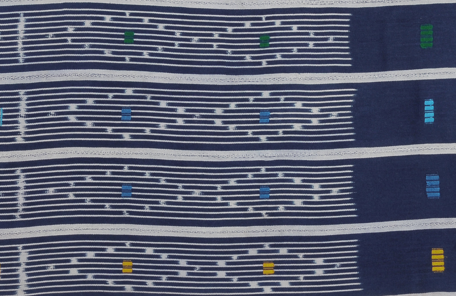 Authentic Vintage Baule Cloth From Ivory Coast - Bondoukou'S Woven Treasure - close-up