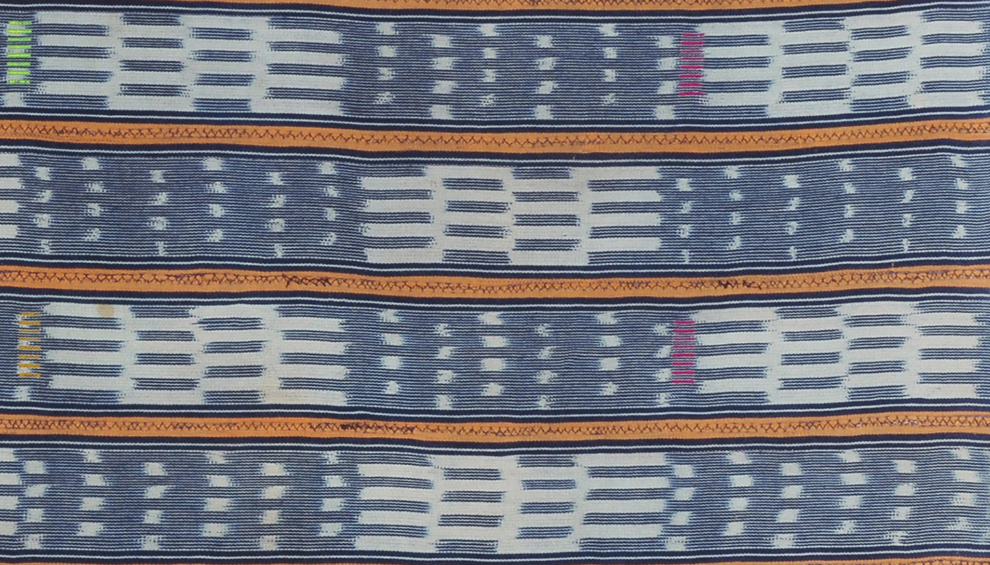 Exquisite Handwoven Baule Cloth From Ivory Coast - A Timeless African Heirloom - close-up