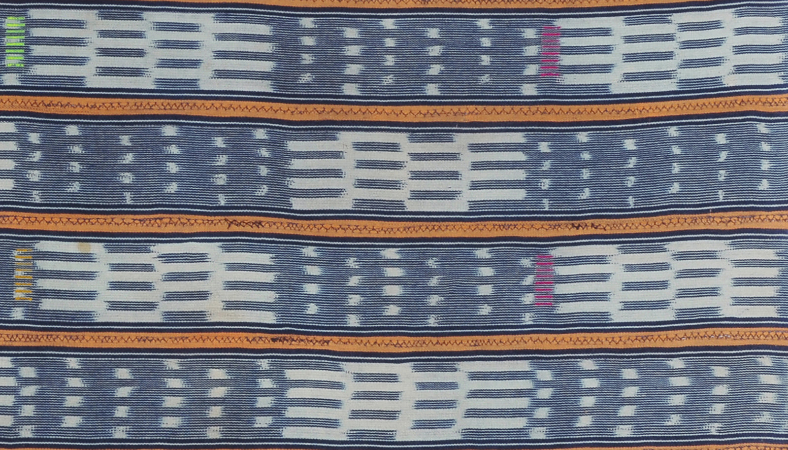Exquisite Handwoven Baule Cloth From Ivory Coast - A Timeless African Heirloom - close-up