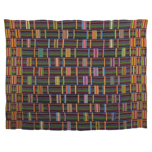 Authentic Vintage Ewe Kente Cloth From Ghana - A Textile Of  African Heritage
