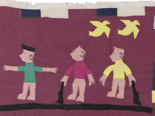 Authentic Asafo Flag – 159 × 101 cm Fanti War Flag from Ghana