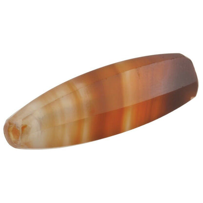 African Trade Antique Bead Agate Stone Faceted Handmade Old Idar 