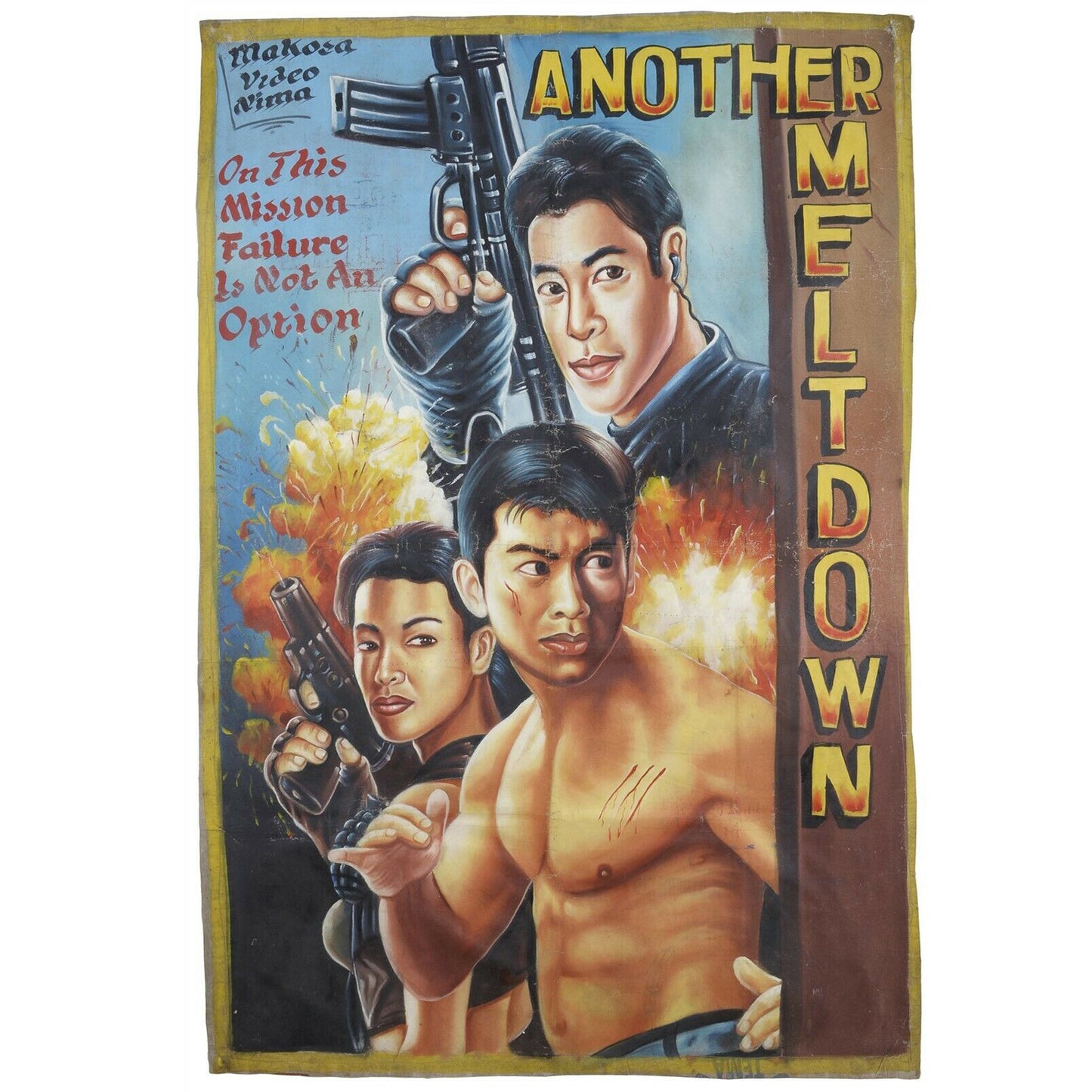 Another Meltdown Movie Poster - Hand-Painted Art From Ghana