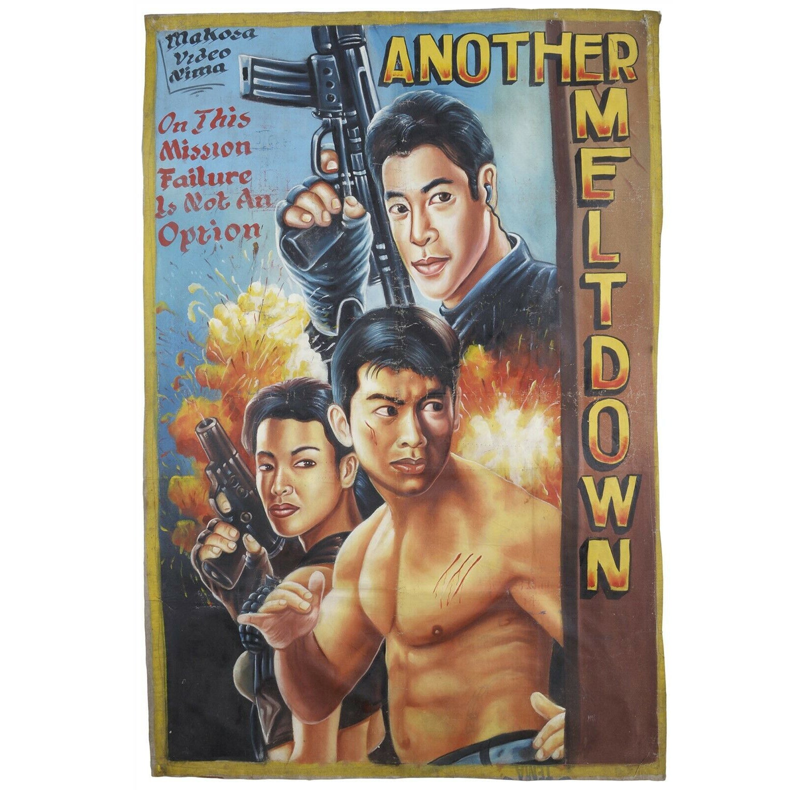 Another Meltdown Movie Poster - Hand-Painted Art From Ghana