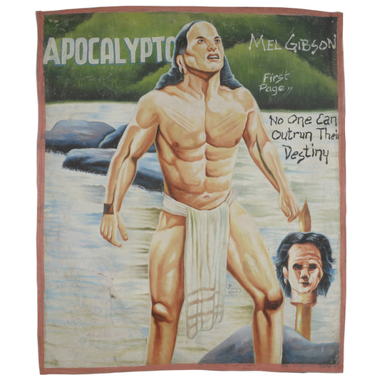 Apocalypto Hand-Painted Movie Poster - Ghanaian Cinema Art