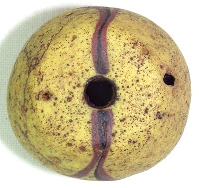 Rare Antique Bodom Authentic African Glass Trade Beads Sb-14359 - close-up