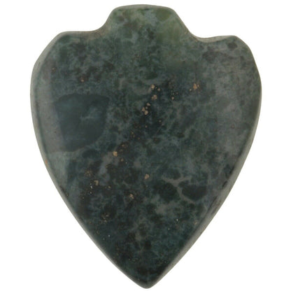 Antique Green Bloodstone Trade Bead Heart Pendant – Cambay, Ghana