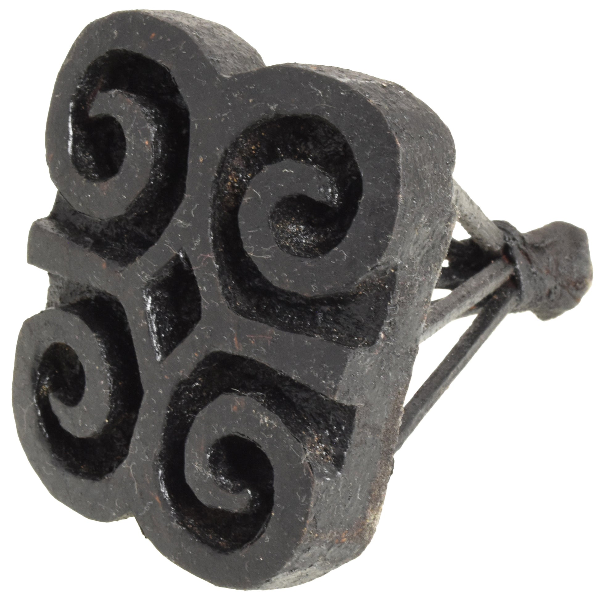 Dwennimmen Adinkra Symbol Stamp Block Ghana Ashanti Cloth