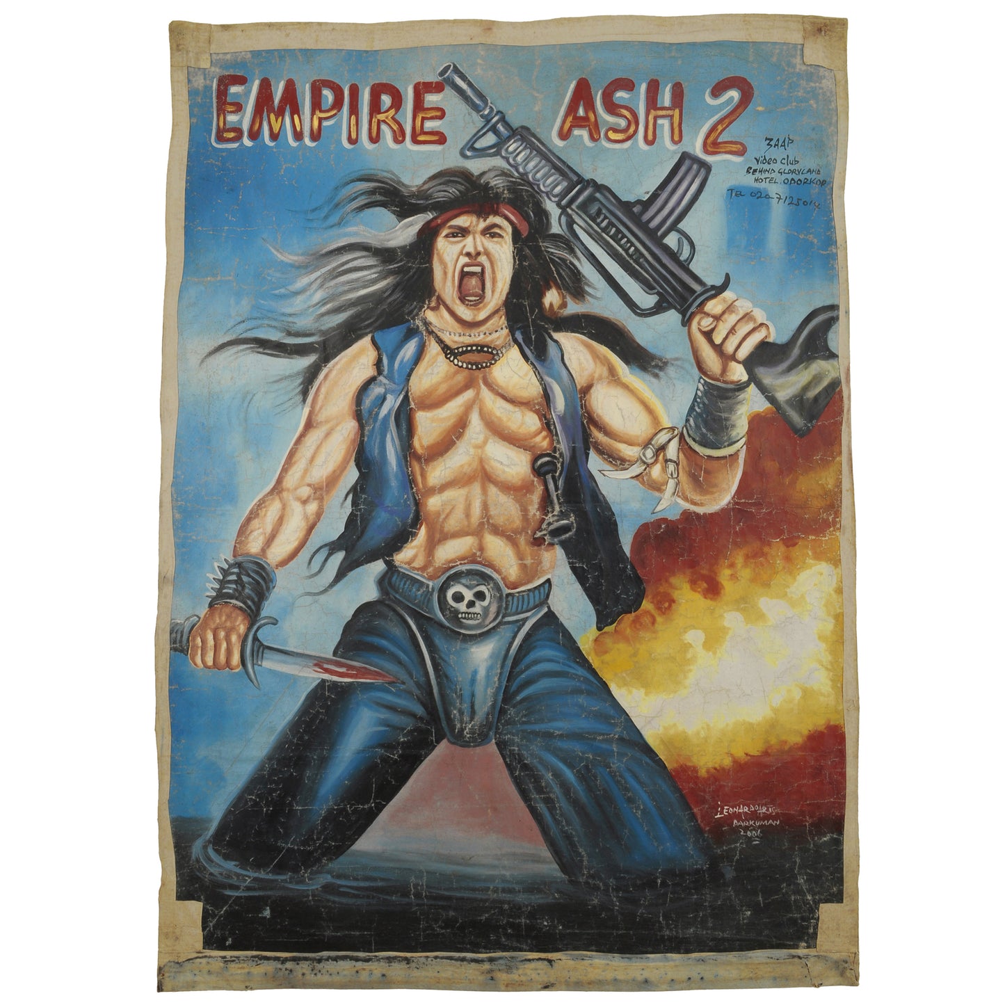 Unique Empire Ash 2 Ghana Movie Poster - Hand Painted Artwork