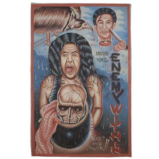 Enemy Within Movie Poster | Hand-Painted African Cinema Art From Ghana