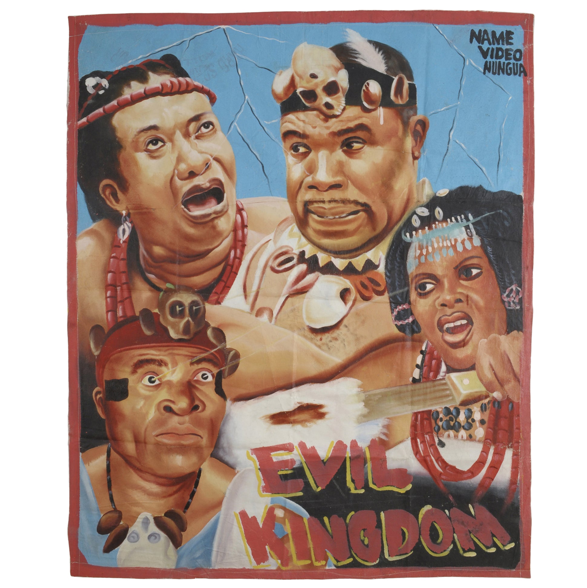Evil Kingdom Movie Poster - Authentic Hand-Painted Art From Ghana
