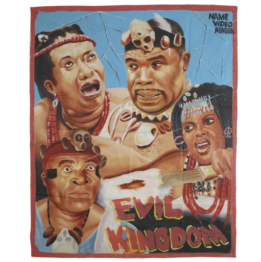Evil Kingdom Movie Poster - Authentic Hand-Painted Art From Ghana