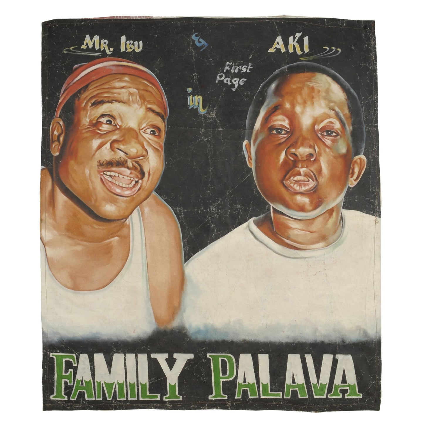 Family Palava Movie Poster - Authentic Ghana Hand-Painted Wall Art