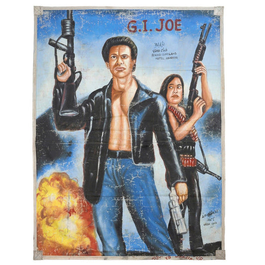 G.I. Joe Movie Poster - Authentic Ghanaian Hand-Painted Art