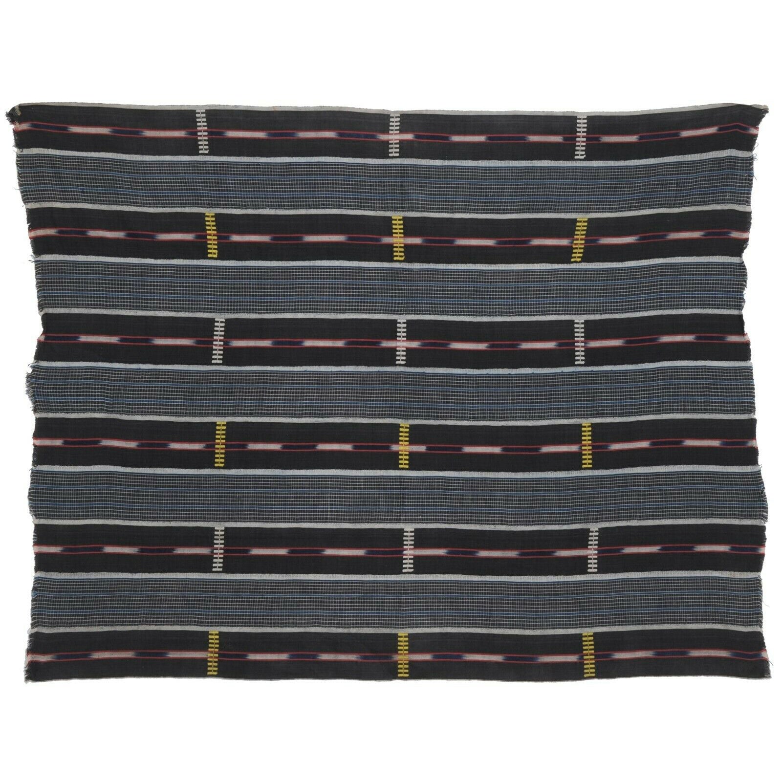 Handwoven Baule Cloth Woman‑Size – Vintage Ivory Coast Textile