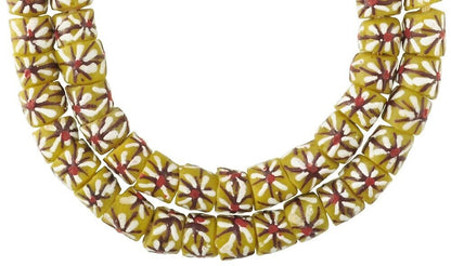 African Trade Beads: Fancy Ghana Powder Glass, 12-13Mm - alternate view
