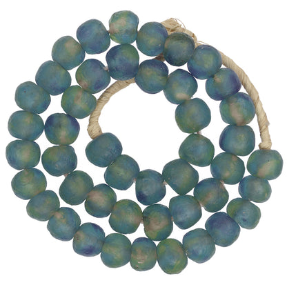 Translucent Krobo Glass Beads - Handmade African Trade Beads