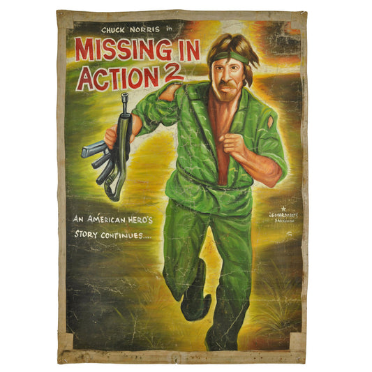 Missing In Action 2 Movie Poster - Hand Painted In Ghana