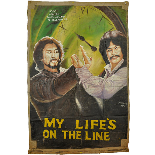 My Lifes On The Line Movie Poster - Hand-Painted Ghana Art