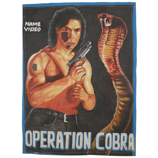 Operation Cobra: Unique Hand-Painted Movie Poster From Ghana
