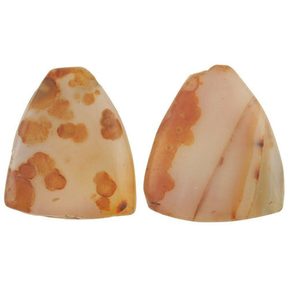 Antique Carnelian & Agate Trade Beads from Cambay – 31–32 mm Pendants