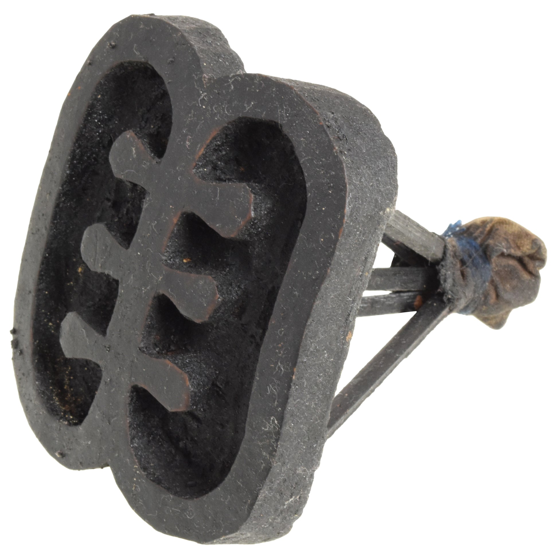 ESE NE TEKREMA – Adinkra Stamping Block from Ghana Cloth Art