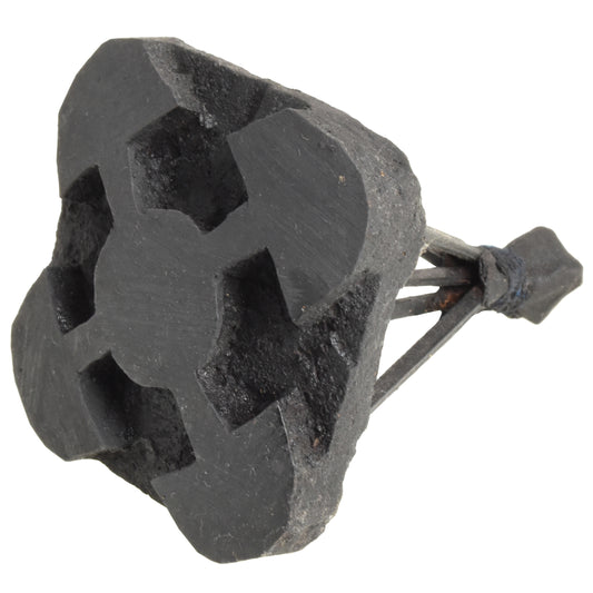 Akoma Ntoaso Adinkra Stamping Block – Symbol of Agreement, Ghana Adinkra